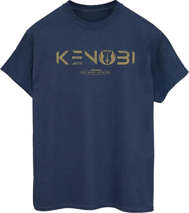 Actual product image Star Wars Womens/Ladies Obi-Wan Kenobi Logo Cotton Boyfriend T-Shirt (S)