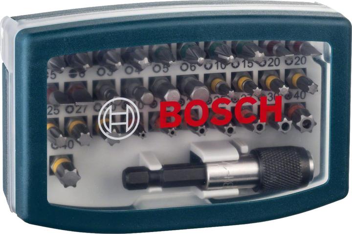 Image du produit Bosch Professional Zubehör Set d'embouts de vissage (Croix Phillips PH M1, Croix Phillips PH M2, Croix Phillips PH M3, Croix Pozidriv PZ M1, Croix Pozidriv PZ M2, Croix Pozidriv PZ M3, Hexagone (hexagonal) M3, Hexagone (hexagonal) M4, Hexagone (hexagonal) M5, Hexagone (hexagonal) M6, Fente de vis M3, Fente de vis M4, Fente de vis M5, Fente de vis M6)