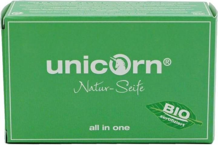Unicorn Naturseife All-in-one 100g mit Seifendose (Hartseife)