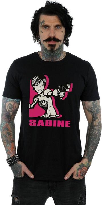 Actual product image Star Wars Mens Rebels Sabine T-Shirt (S)