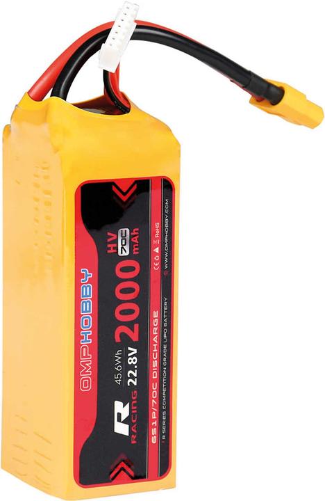 Produktbild OMPHobby HV Lipo 6S 2000mAh # OSHM4049