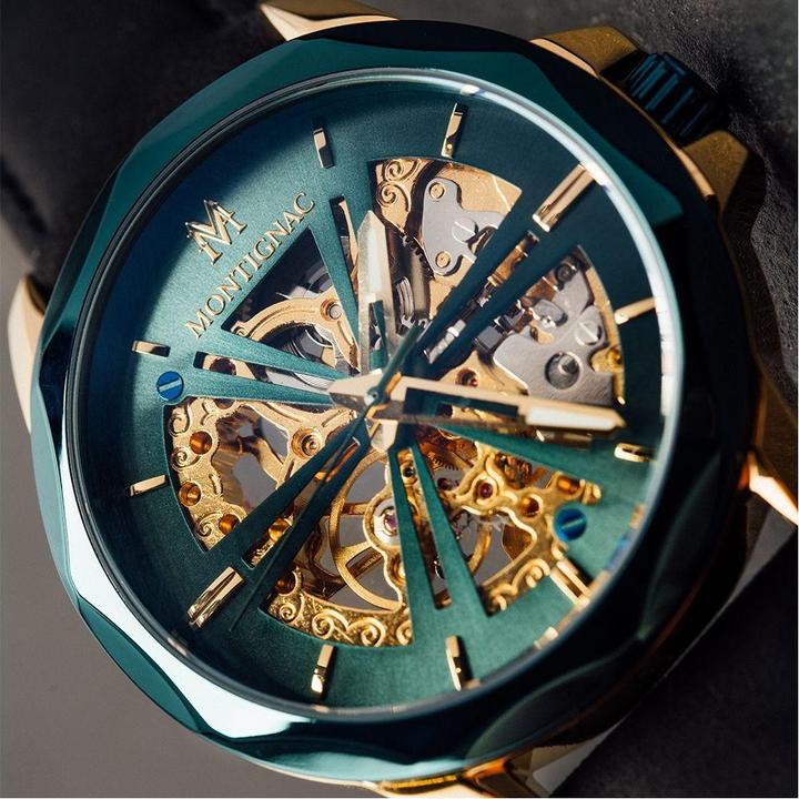 Produktbild Montignac Automatische Uhr Round (Skeleton-Uhr, 42 mm)
