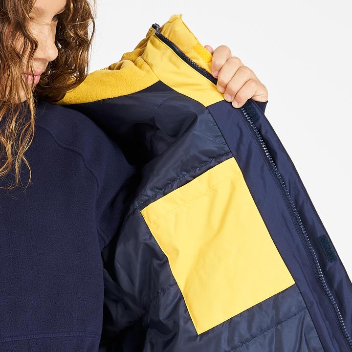 Produktbild Tribord Segeljacke Kinder warm wasserdicht 100 marineblau/gelb (10, 11, 12)