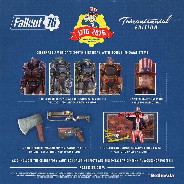 Image du produit Bethesda Fallout 76 - Édition du tricentenaire (PC, DE)