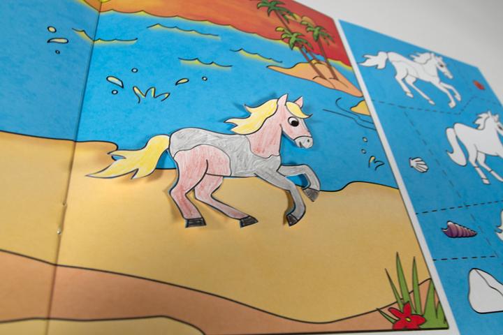Productafbeelding Loewe We knutselen! vanaf 5 jaar - kleuren, uitknippen, plakken - paarden