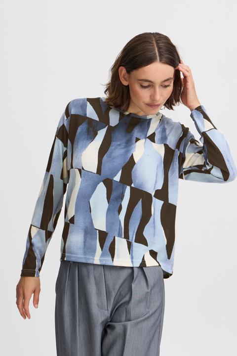 Actual product image B.young BYPIETA AOP CREW 20815356 (XS)