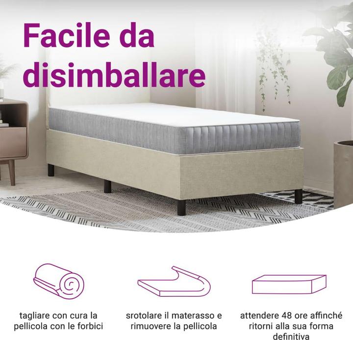 Actual product image VidaXL Jeronima (70 x 200 cm, Spring core)