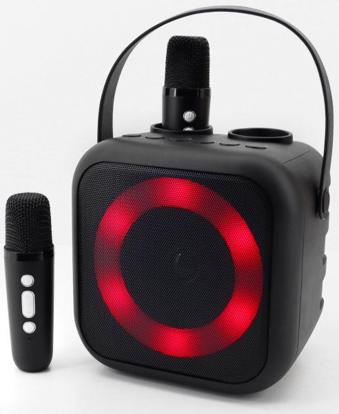Immagine prodotto Soundmaster BT2024SW Sistema karaoke Incl. microfono, ricaricabile Nero (Corrente elettrica)