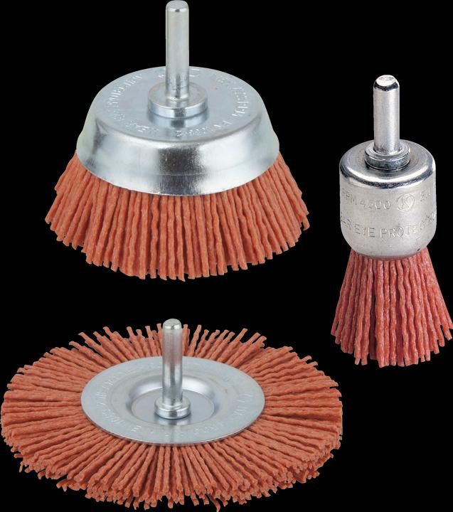 Actual product image wolfcraft 1 kit de brosses nylon (80)