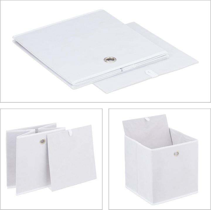 Immagine prodotto Relaxdays 4x scatola di immagazzinamento (30 x 30 x 30 cm, 8.71 l)