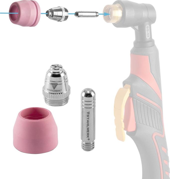 Immagine prodotto Stahlwerk Torcia da taglio al plasma AG-60 / SG-55 pacchetto tubi 8 metri fino a 70A