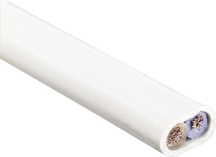Actual product image Vasalat Supply cable (electrical installation) Cable 2-pole, 2x 0.75/HO3VH-H L 10m white (10 m)