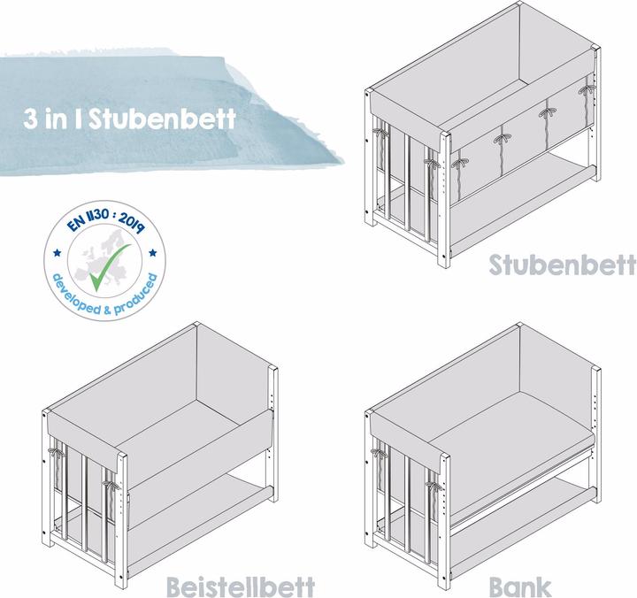 Produktbild Roba Stubenbett 3 in 1 Little Stars