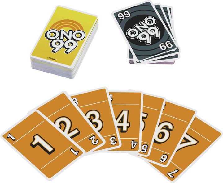 Produktbild Mattel Games O'NO 99 Kartenspiel (Deutsch, Französisch, Italienisch, Englisch)