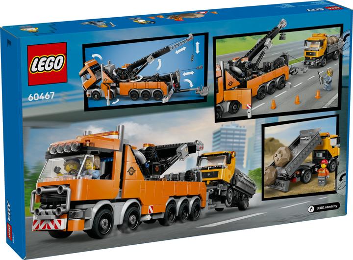 Image du produit LEGO Le remorqueur avec grue pour poids lourd (60467, LEGO City)