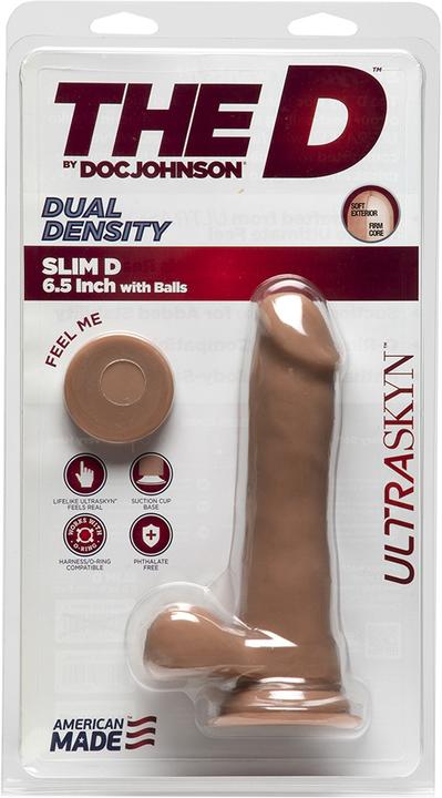 Produktbild Doc Johnson Slim D - 6.5 Inch With Balls Ultraskyn