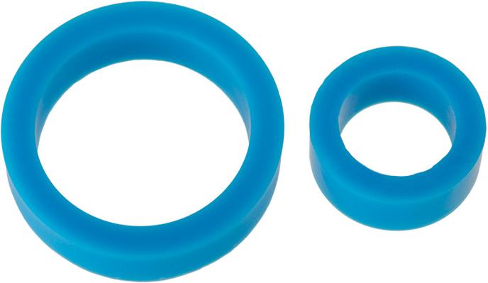 Image du produit Doc Johnson Silicone Cock Rings - Double Pack Blue (5.80 cm)