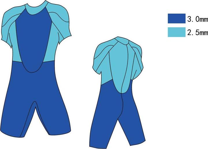 Produktbild Zaosu Aqua Essential Shorty (3 mm, 2.5 mm, 2 mm, XXL)