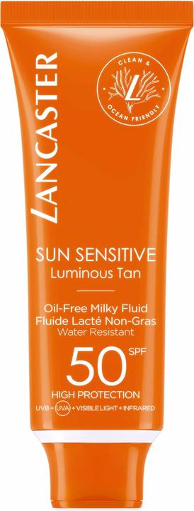 Lancaster Clean Sun Sensitive Milky Fluid (Lait solaire, SPF 50, 50 ml, 150 g)