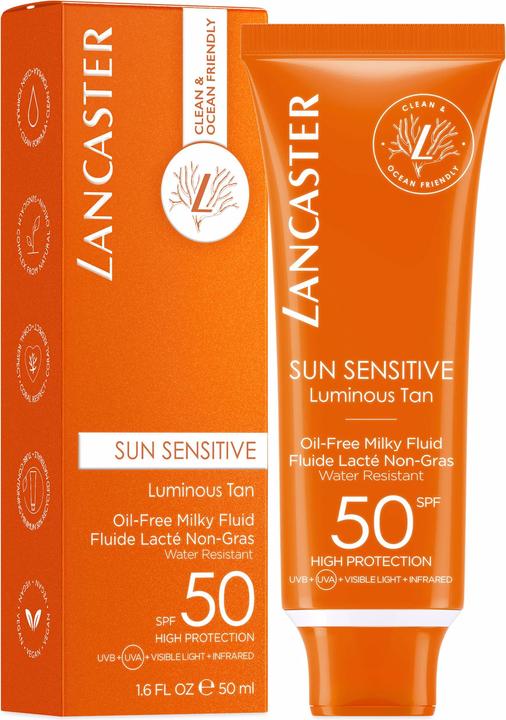 Produktbild Lancaster Clean Sun Sensitive Milky Fluid (Sonnencreme Gesicht, SPF 50, 50 ml, 150 g)