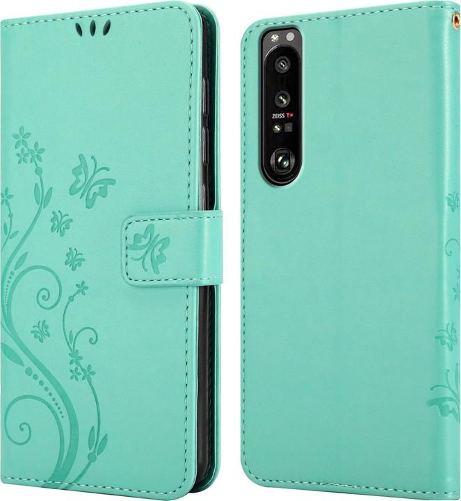 Actual product image Cadorabo Flower Book cover (Sony Xperia 1 III)
