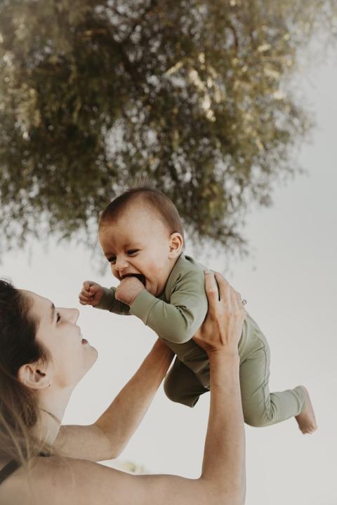 Actual product image Cloby Romper suit overall UPF + Olive Green (62, 63, 64, 65, 66, 68)