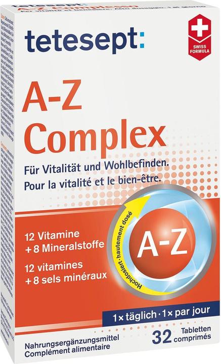 Actual product image Tetesept A-Z Complex (32 Piece, Pills, 80 g)