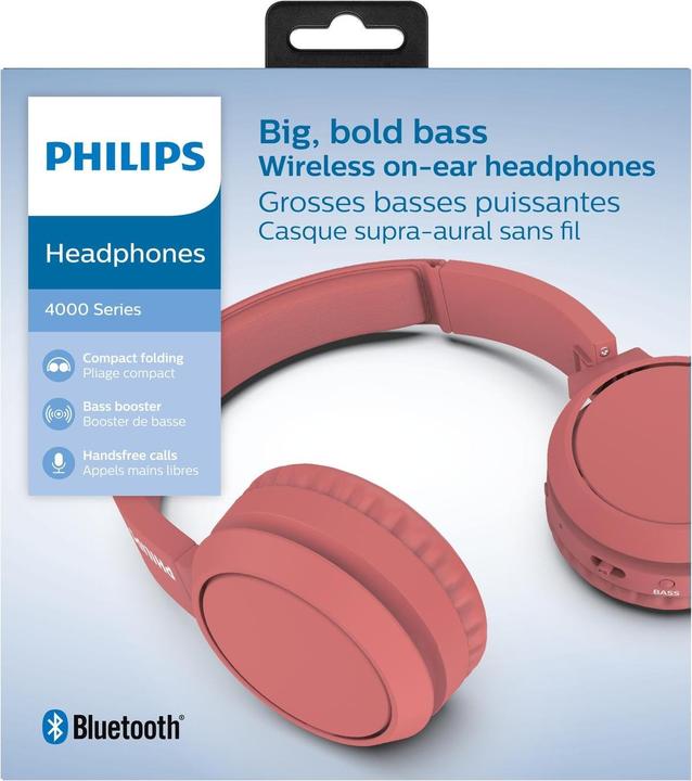 Actual product image Philips TAH4205RD/00 (ANC, 29 h, Wireless)