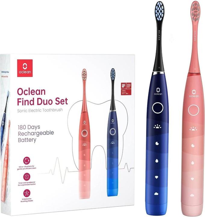 Actual product image Oclean Find Duo Set (Sonic toothbrush)