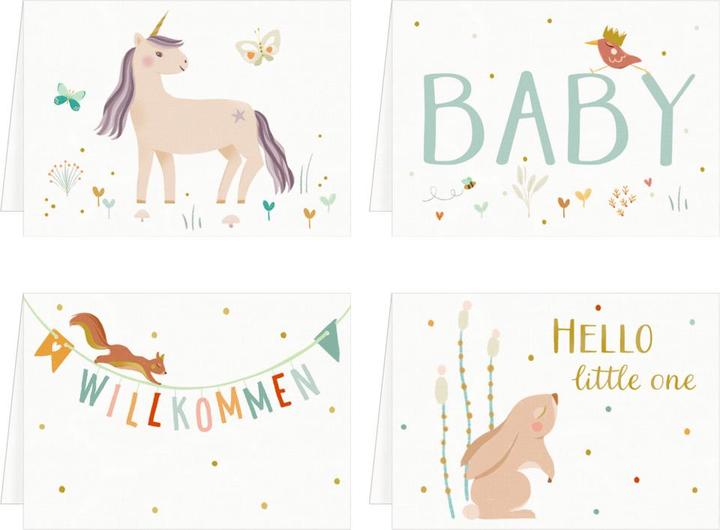 Immagine prodotto Mini biglietti d'auguri - Benvenuti (1 pz.)