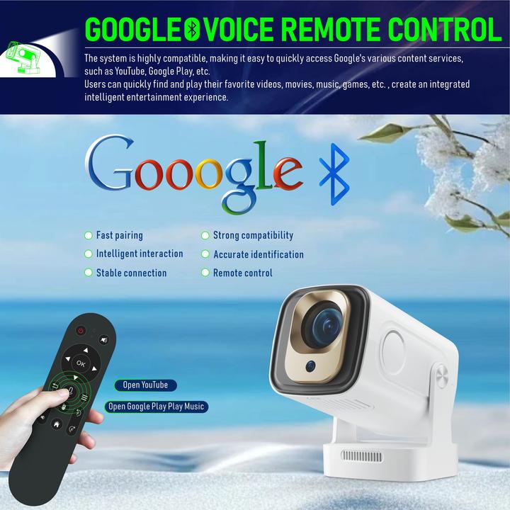 Actual product image PhoneLook Smart Projektor HY260 Pro Heimkino 200 ANSI Lumen Android (Wi-Fi, Bluetooth, HDMI, integrierte Apps) (200 lm)