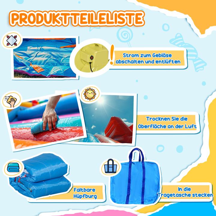 Produktbild Swisshandel24 Hüpfburg Oxfordstoff (100% Polyester) Bunt