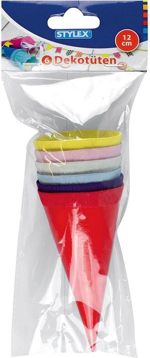 Stylex Deko-Schultüten 12cm sort.Farb (12 cm, 6 x)