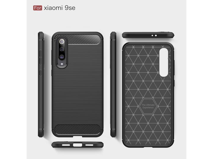 Produktbild Screenguard Xiaomi Mi 9 SE Hülle Carbon Brushed Soft TPU (Xiaomi Mi 9 SE)