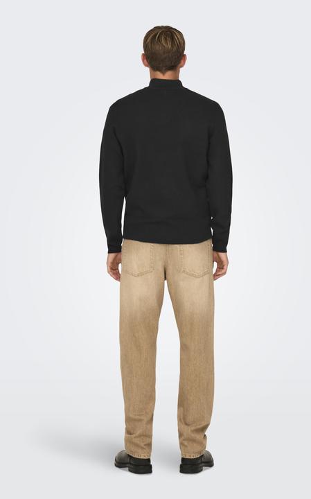 Produktbild Only & Sons Onscooper Reg 12 Half Zip High Neck Knit (L)