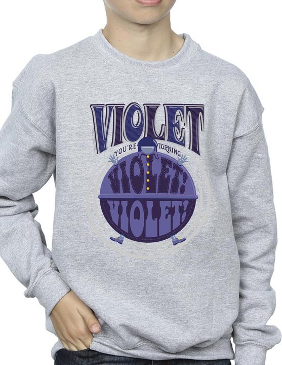 Produktbild Willy Wonka & the Chocolate Factory Violet Turning Violet Sweatshirt Jungen (104)