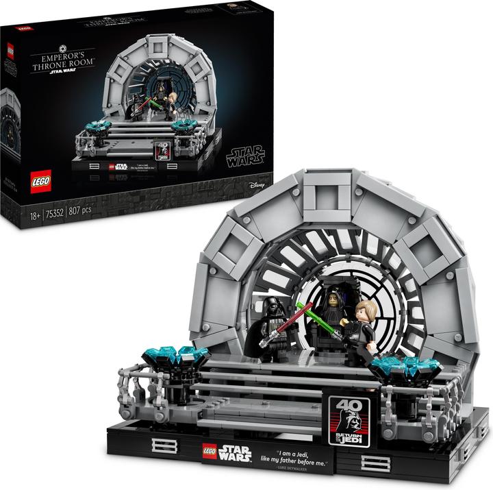 Produktbild LEGO Thronsaal des Imperators - Diorama (75352, LEGO Star Wars)