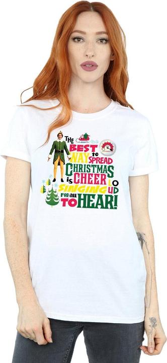 Immagine prodotto Elf Christmas Cheer Maglietta Ampia Donna (L)
