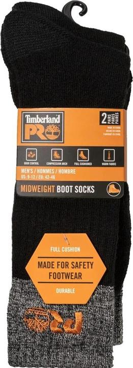 Actual product image Timberland Mens Colour Block Cushioned Boot Socks (Pack of 2) (pack of 2, L)