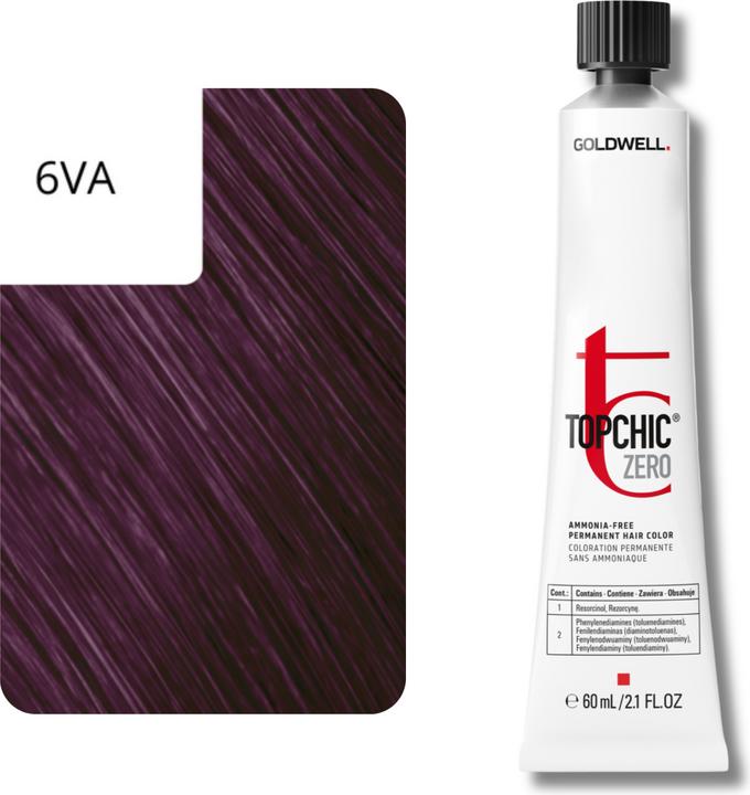 Produktbild Goldwell Topchic Zero - 6VA Dunkel Violett Aschblond (6VA - Dunkelviolett Aschblond)