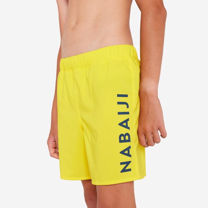 Nabaiji Boys' swimming shorts - 100 yellow