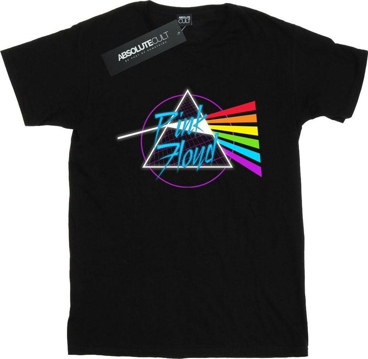 Actual product image Pink Floyd Womens/Ladies Neon Darkside Cotton Boyfriend T-Shirt (XL)