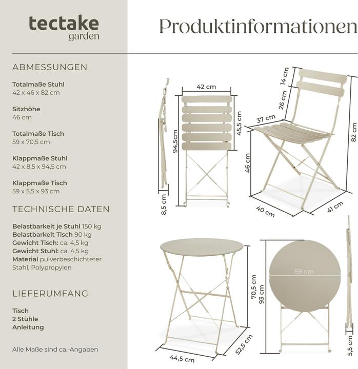 Actual product image tectake Frieda (59 cm)