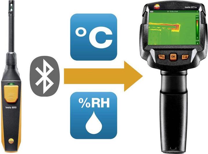 Produktbild Testo 871s Baudiagnose-Set Wärmebildkamera -30 bis +650 °C 240 x 180 Pixel 9 Hz