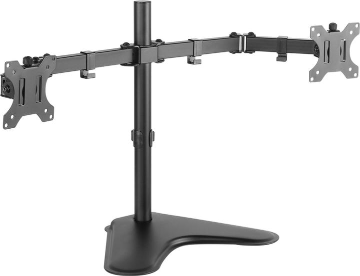 Produktbild Techly Aufstellung für 2 LCD-Displays - Schwarz - Bildschirmgrösse: 33-81.3 cm (13"-32") (32.01")