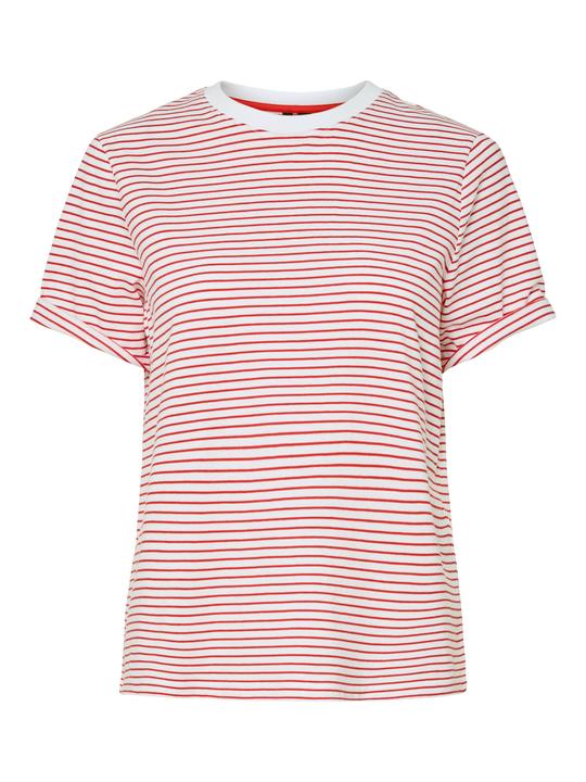 Produktbild Pieces Pcria Ss Fold Up Tee Stripes Noos Bc (XL)