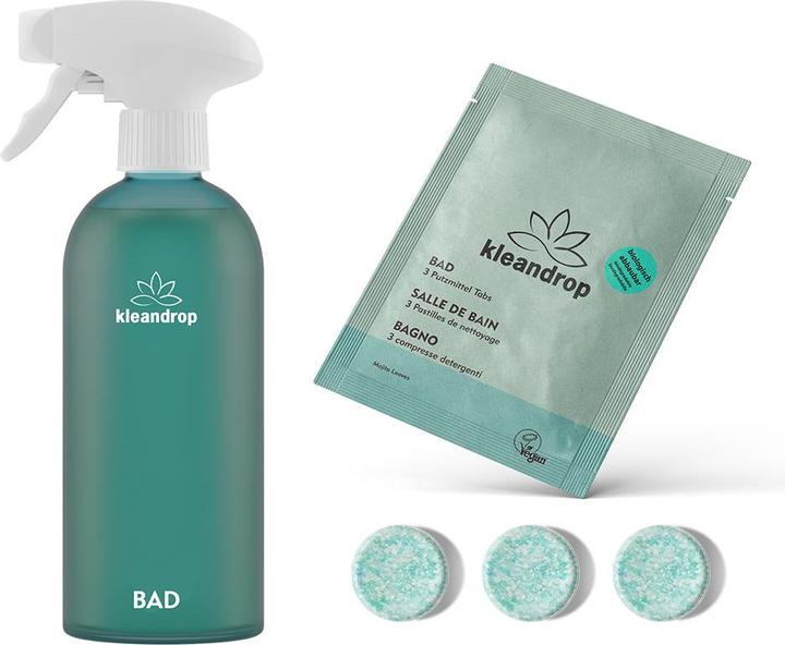 Kleandrop Kit de démarrage, nettoyant pour salle de bains