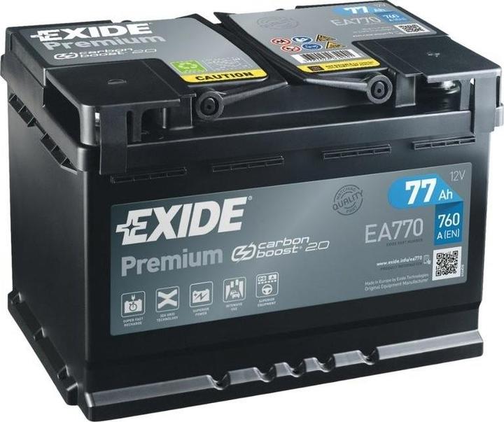 Immagine prodotto Exide Premium Carbon Boost EA770 (12 V, 77 Ah, 760 A)