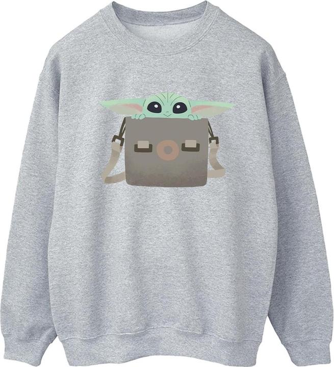 Actual product image Star Wars Womens/Ladies The Mandalorian Grogu Luggage Sweatshirt (M)