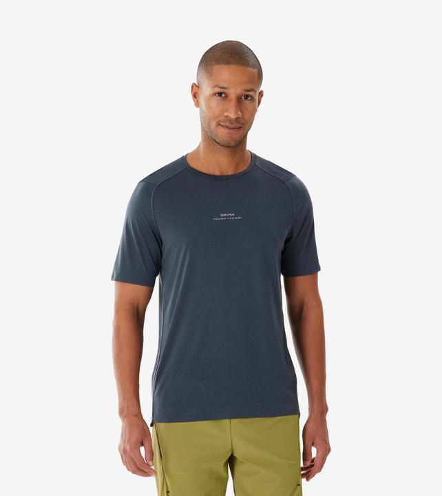 Quechua Men’s Short-sleeved Mountain Hiking T-Shirt MH500 - Grey